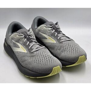 Brooks Ghost 16 Mens Size 13 4E Extra Wide Gray Lime Running Shoes
